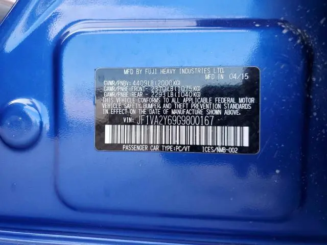 2016 SUBARU WRX STI LIMITED  