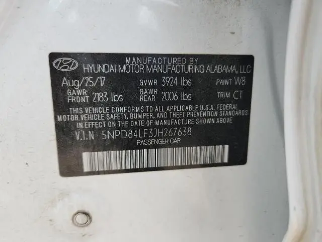 2018 HYUNDAI ELANTRA SEL  