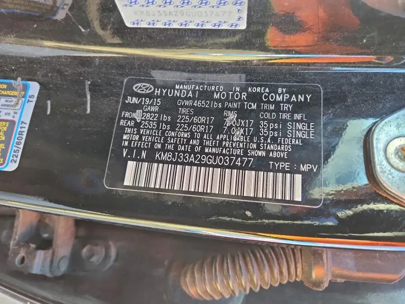 2016 HYUNDAI TUCSON LIMITED  