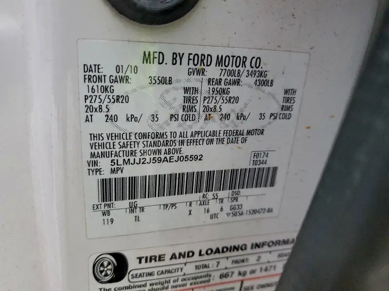 2010 LINCOLN NAVIGATOR   