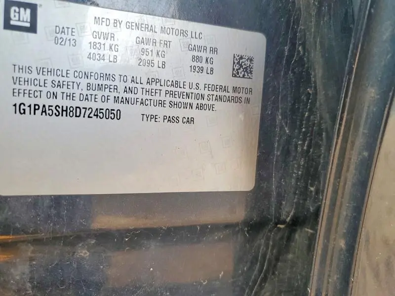 2013 CHEVROLET CRUZE LS  