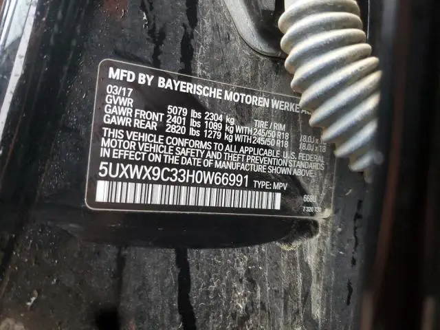 2017 BMW X3 XDRIVE28I  