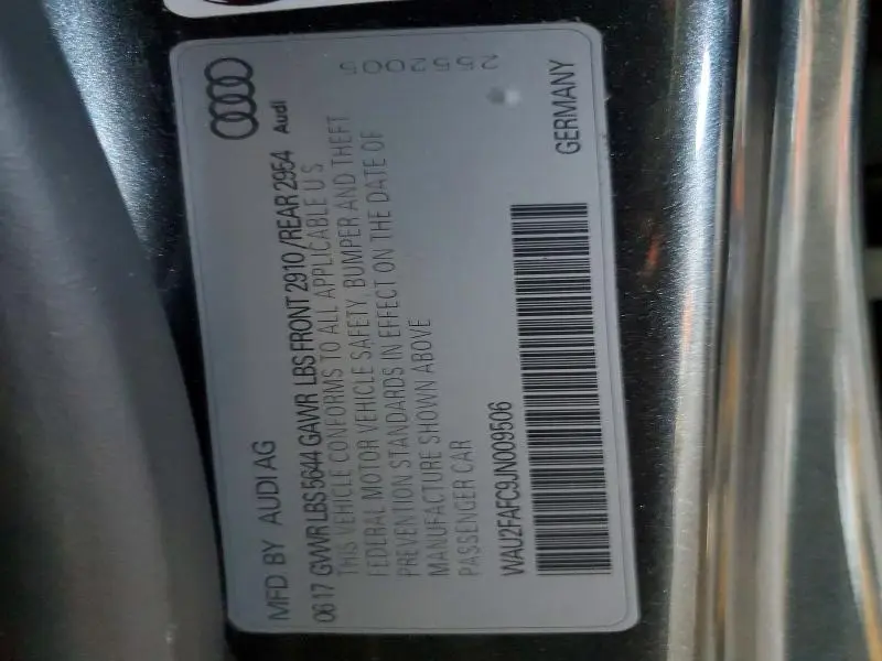 2018 AUDI S7 PRESTIGE  