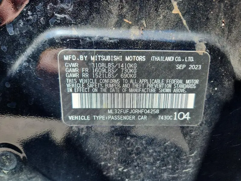 2024 MITSUBISHI MIRAGE G4 ES  