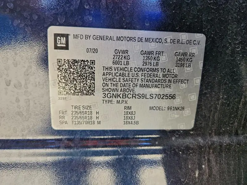 2020 CHEVROLET BLAZER 2LT  