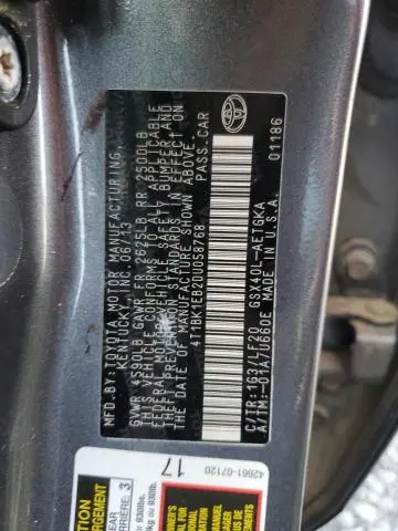 2013 TOYOTA AVALON BASE  