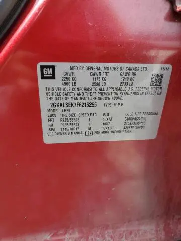 2015 GMC TERRAIN SLT