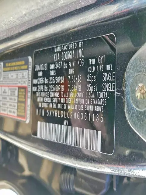 2021 KIA SORENTO S  