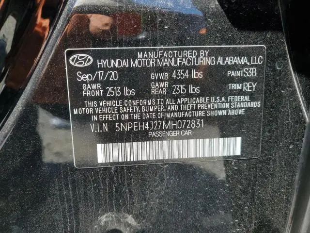 2021 HYUNDAI SONATA LIMITED  