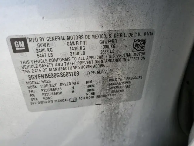 2016 CADILLAC SRX LUXURY COLLECTION  