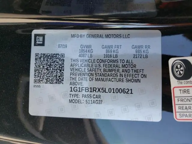 2020 CHEVROLET CAMARO LS  