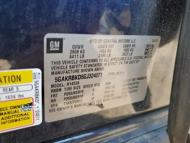 2016 BUICK ENCLAVE