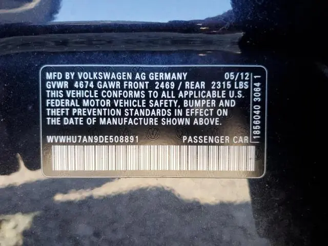 2013 VOLKSWAGEN CC LUXURY  