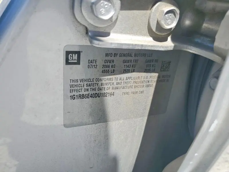 2013 CHEVROLET VOLT   