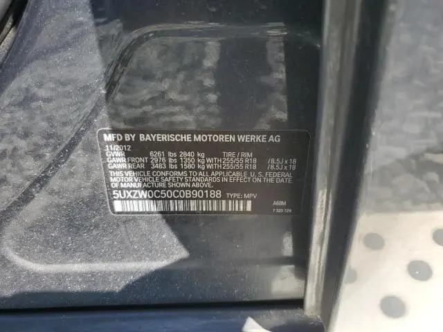 2012 BMW X5 XDRIVE35D  