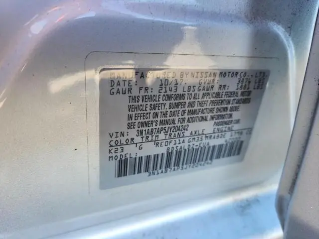 2018 NISSAN SENTRA S  