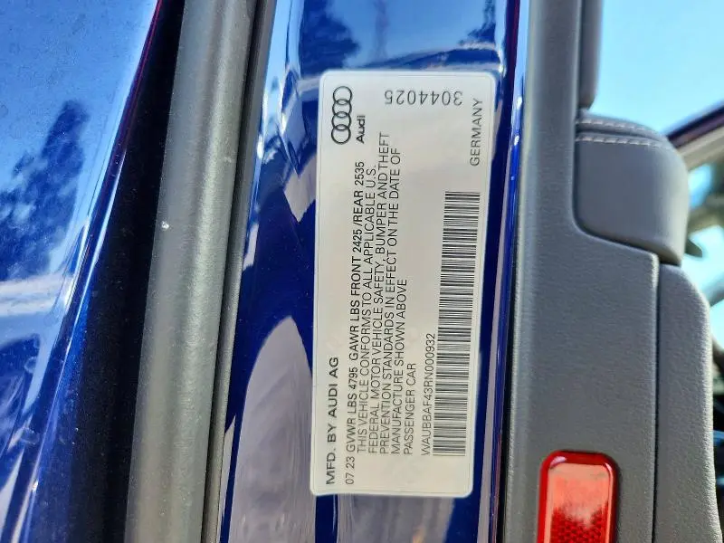 2024 AUDI A4 PREMIUM PLUS 40  