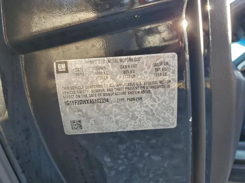 2010 CHEVROLET CORVETTE   