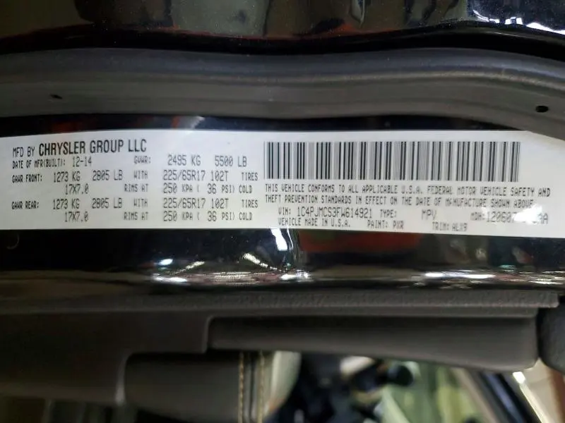 2015 JEEP CHEROKEE LATITUDE  