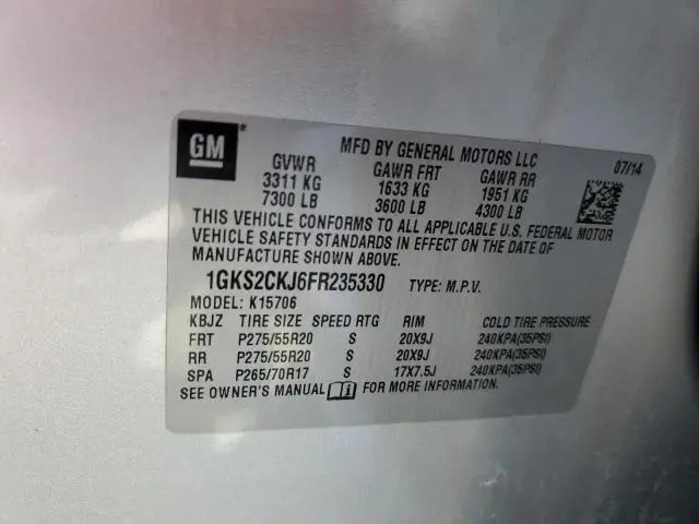 2015 GMC YUKON DENALI  