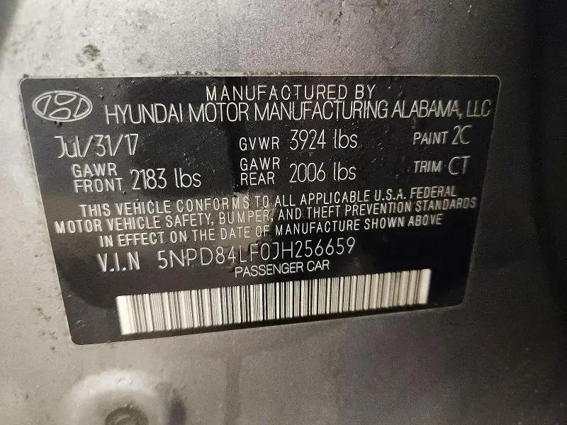 2018 HYUNDAI ELANTRA VALUE EDITION  