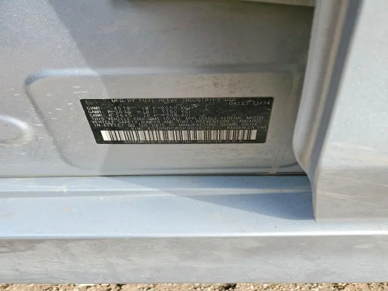 2015 SUBARU LEGACY 2.5I PREMIUM  