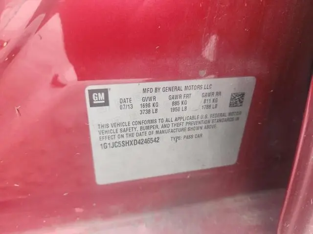 2013 CHEVROLET SONIC LT  