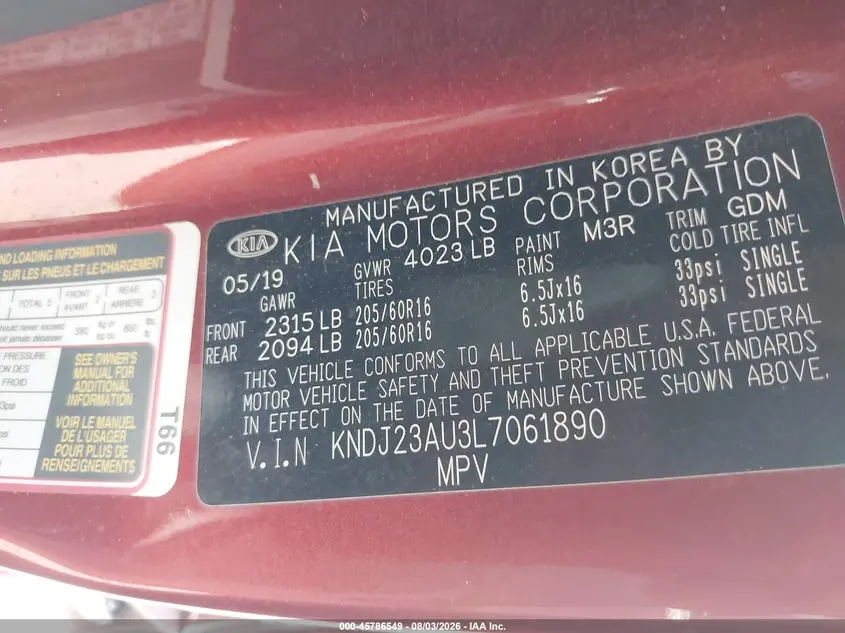 2020 KIA SOUL LX