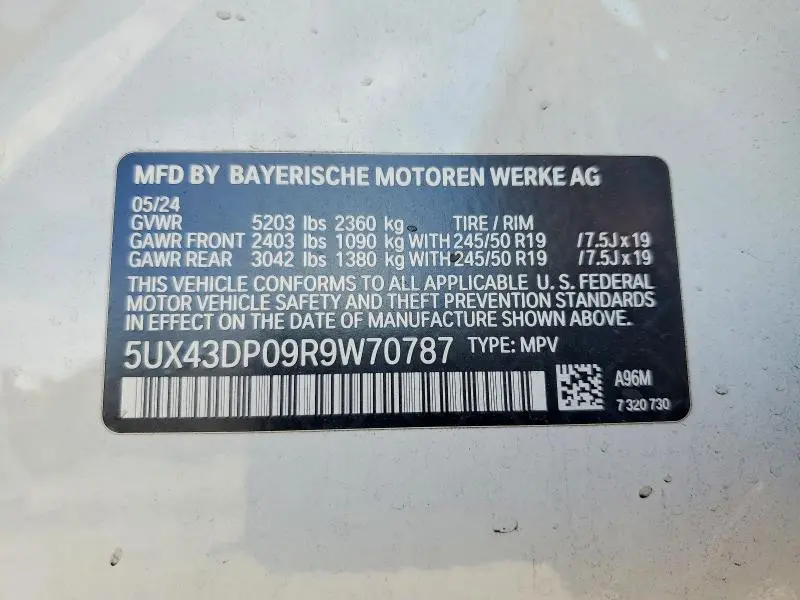 2024 BMW X3 SDRIVE30I  