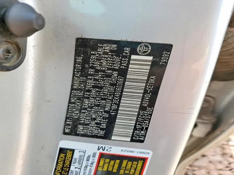 2011 TOYOTA CAMRY SE  
