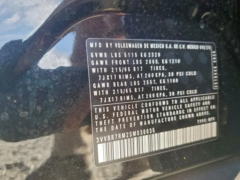 2025 VOLKSWAGEN TIGUAN S  