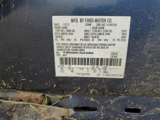 2018 FORD EXPLORER XLT  