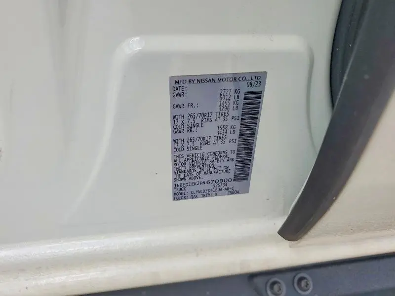2023 NISSAN FRONTIER PRO-4X  