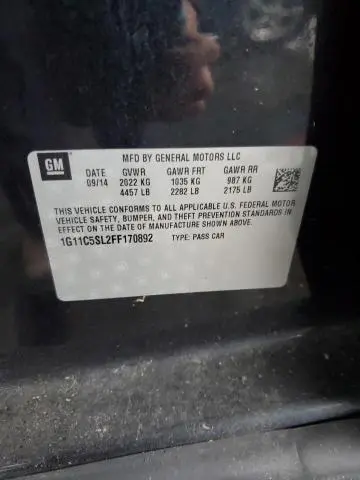 2015 CHEVROLET MALIBU 1LT  