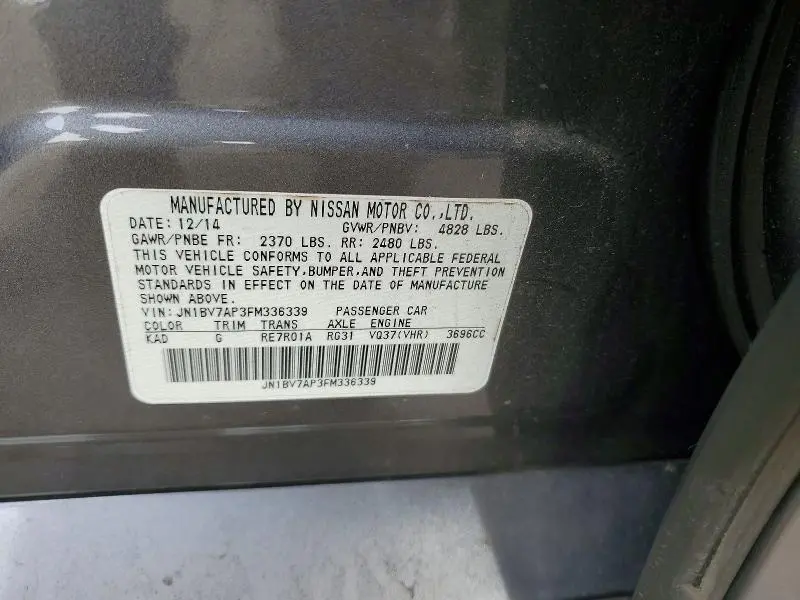 2015 INFINITI Q50 BASE  