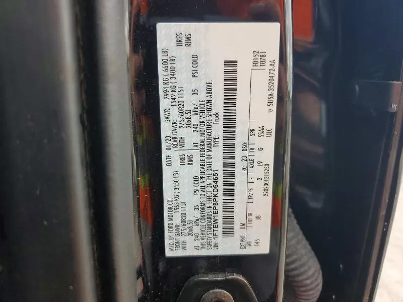 2023 FORD F150 SUPERCREW  