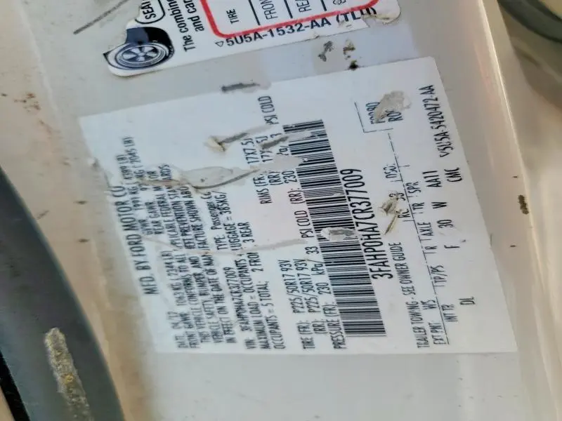 2012 FORD FUSION SE  