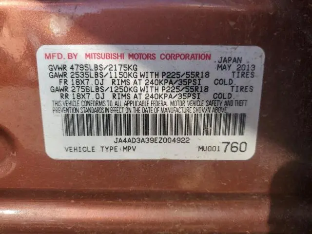 2014 MITSUBISHI OUTLANDER SE