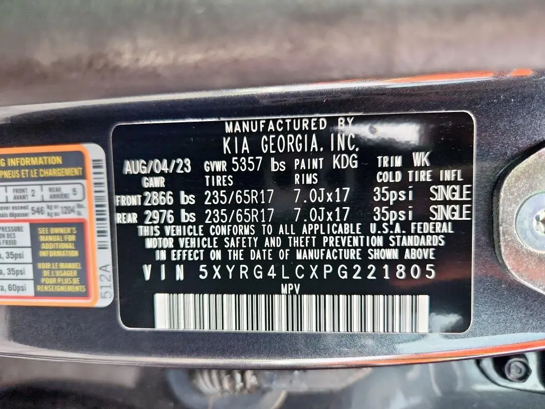 2023 KIA SORENTO LX  