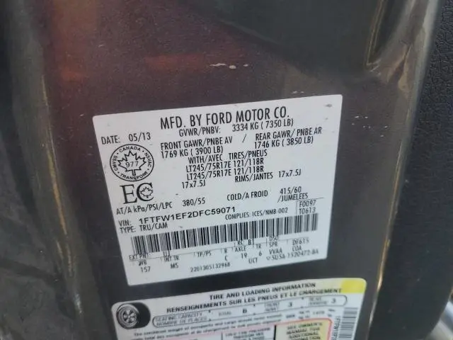 2013 FORD F150 SUPERCREW  