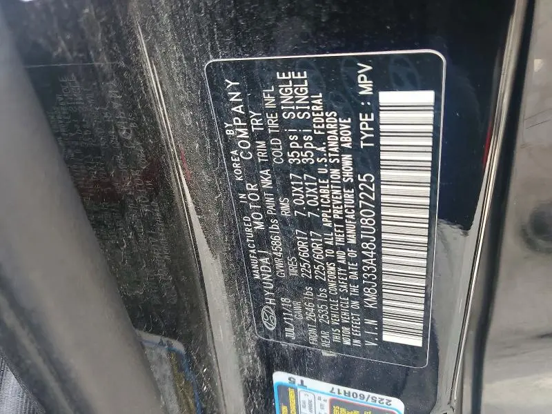 2018 HYUNDAI TUCSON SEL  