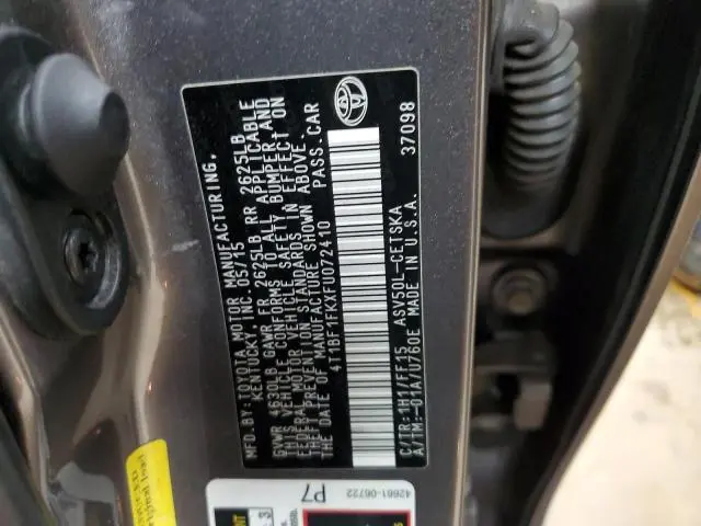 2015 TOYOTA CAMRY LE  