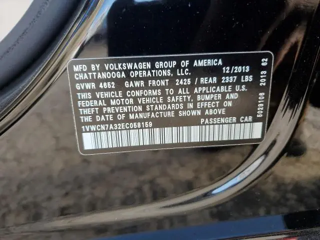 2014 VOLKSWAGEN PASSAT SEL  