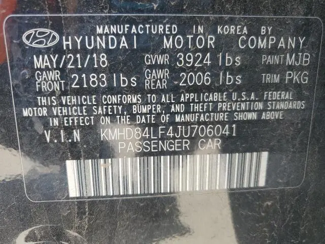 2018 HYUNDAI ELANTRA SEL
