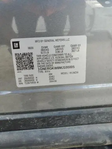 2021 CHEVROLET TRAVERSE LT  