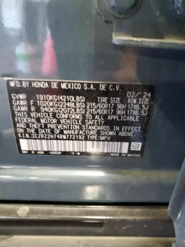 2024 HONDA HR-V EXL  