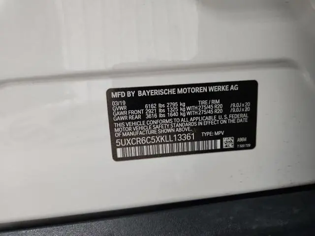 2019 BMW X5 XDRIVE40I  