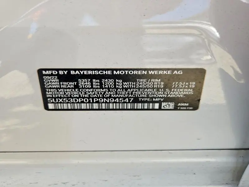 2023 BMW X3 XDRIVE30I  