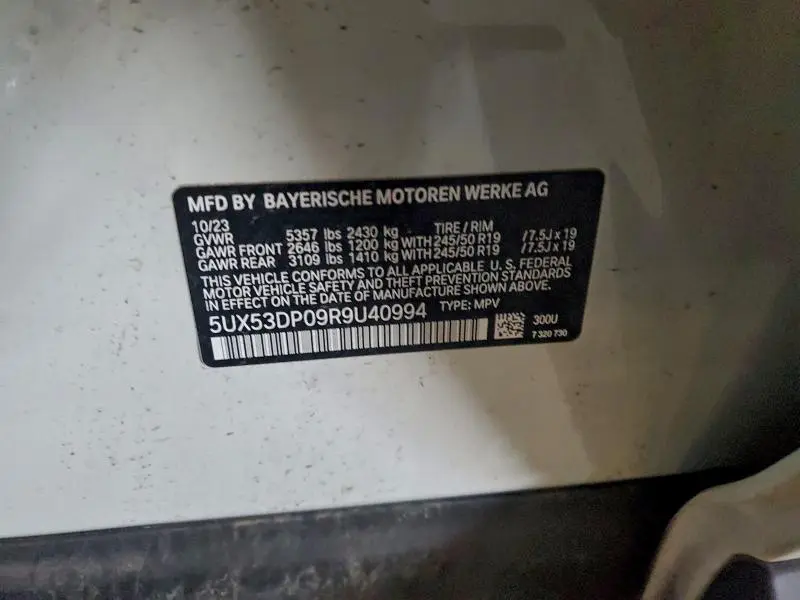 2024 BMW X3 XDRIVE30I  