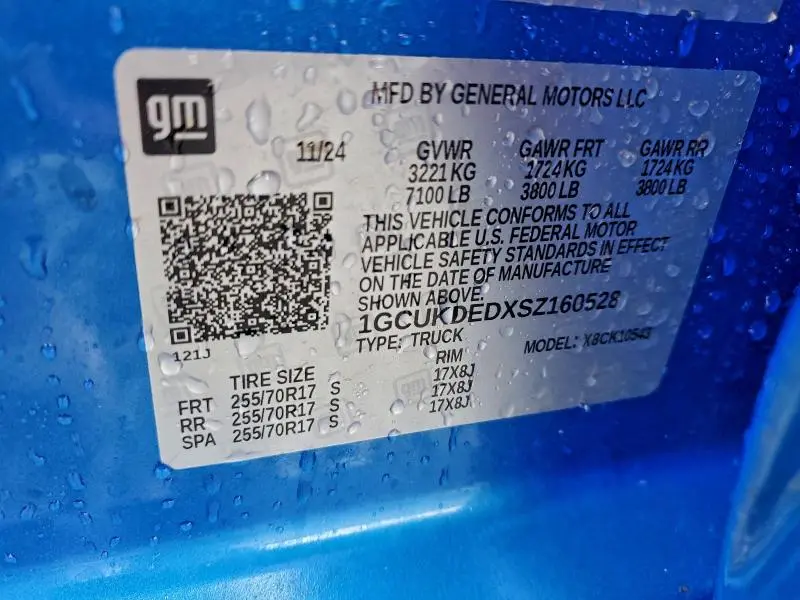 2025 CHEVROLET SILVERADO K1500 LT  